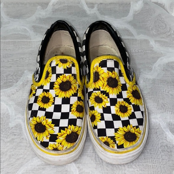 sunflower custom vans